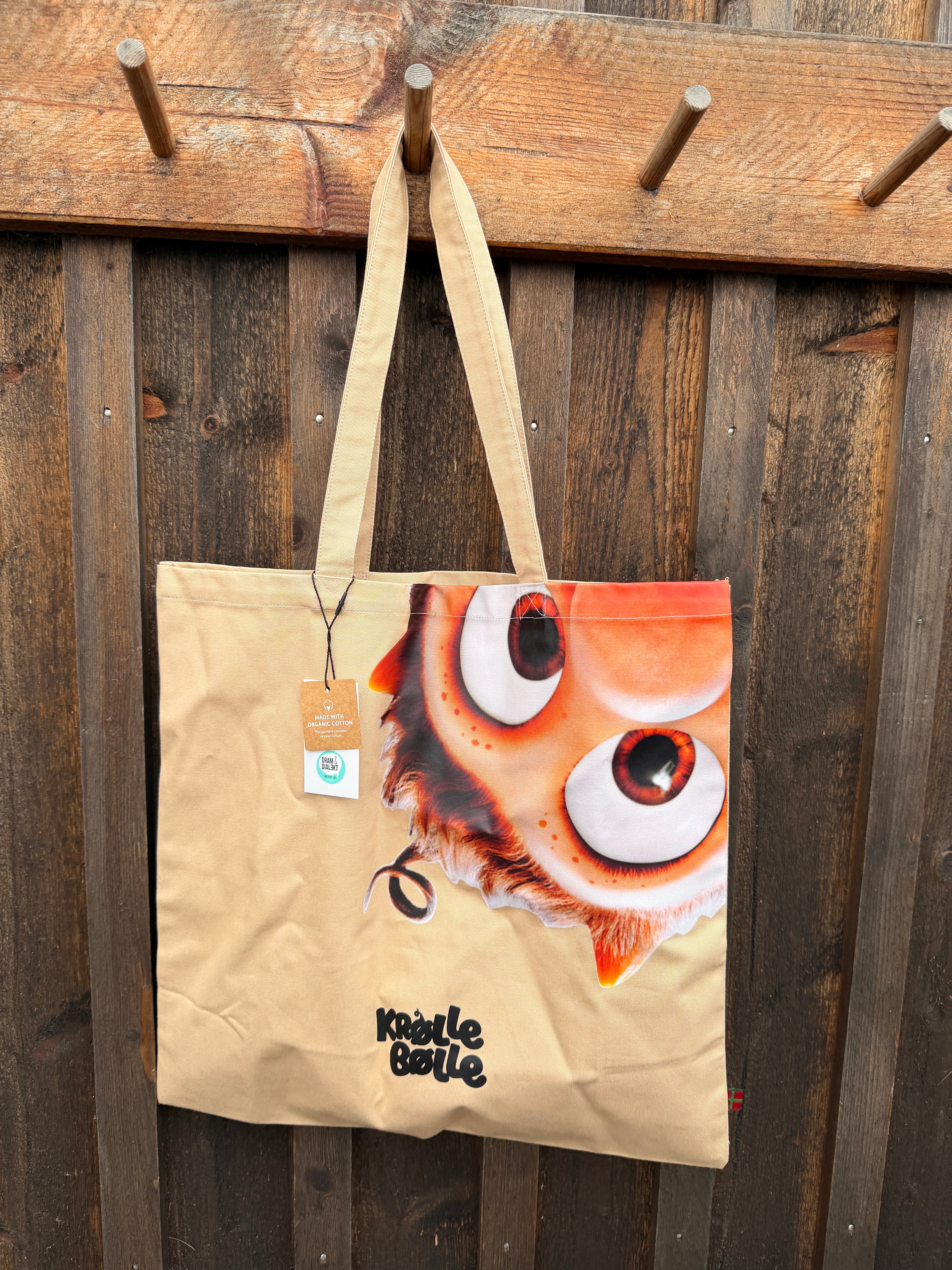 Alm. Mulepose "Krølle Bølle Ansigt"